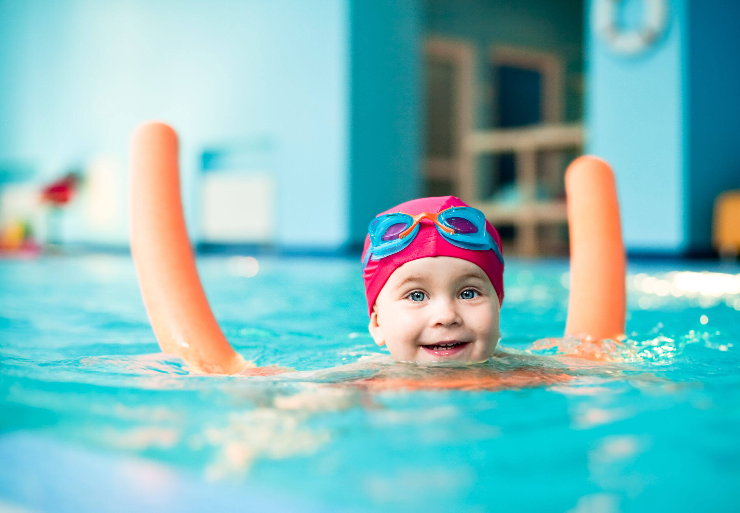 Child in a swimming pool