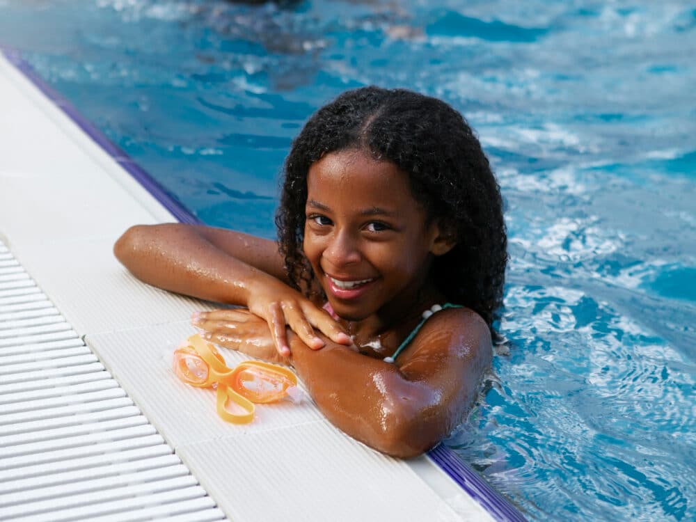 Swimming in pool